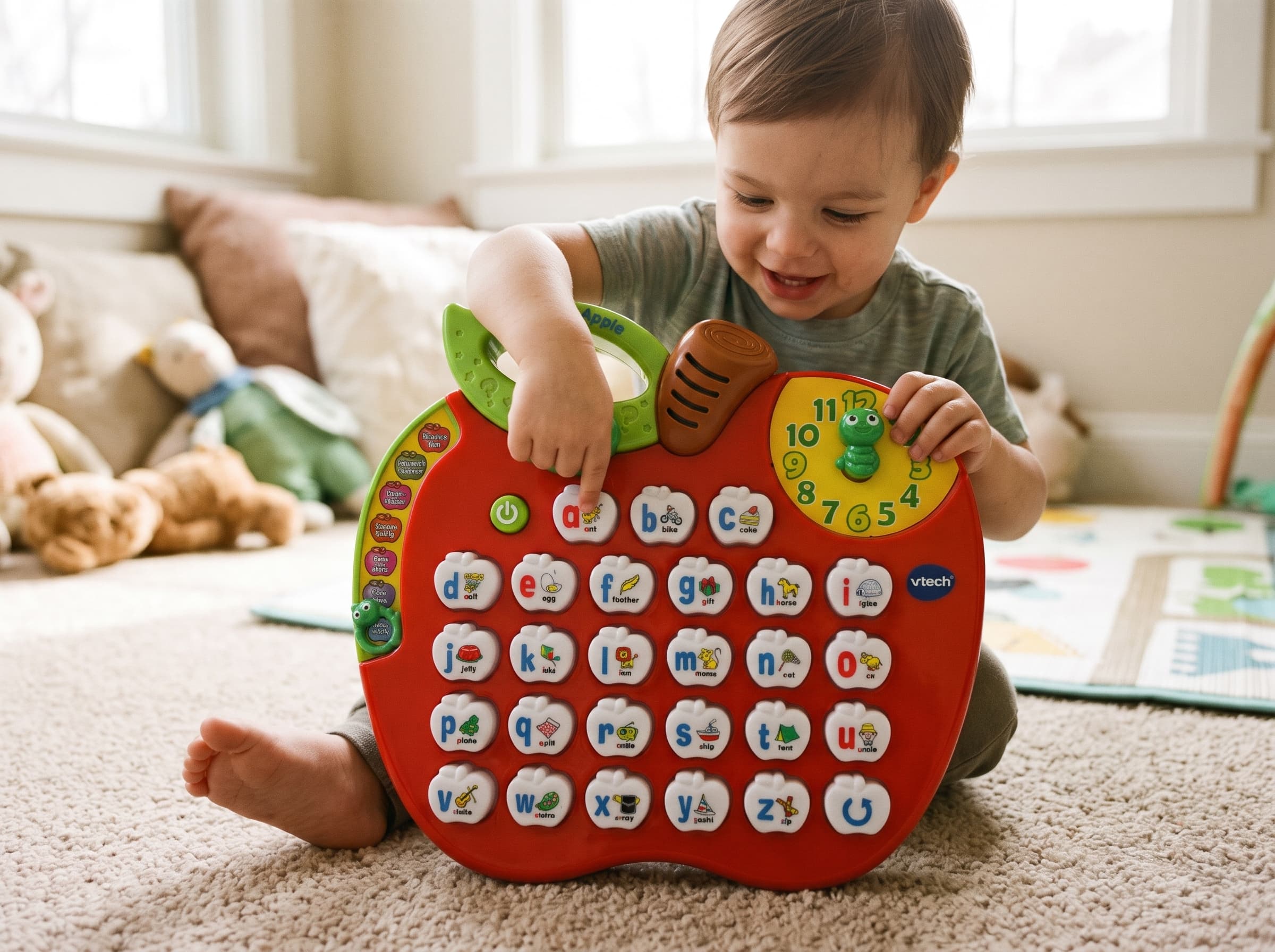 Pre-loved VTech Alphabet Apple – Talking ABC Learning Toy with Light-Up Letters